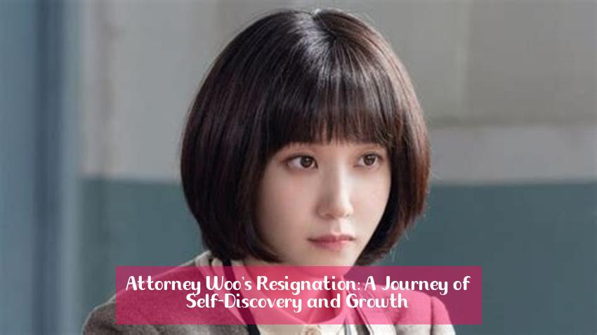 Attorney Woo's Resignation: A Journey of Self-Discovery and Growth