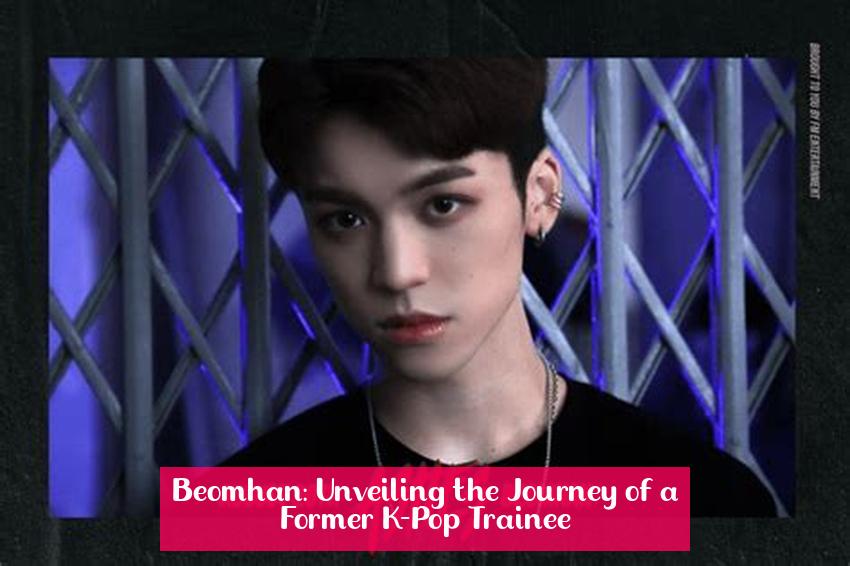 Beomhan: Unveiling the Journey of a Former K-Pop Trainee