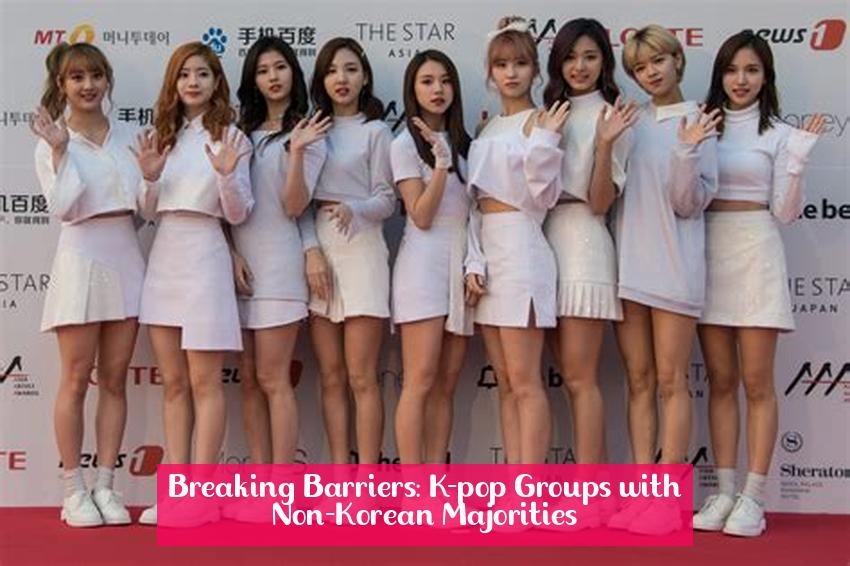 Breaking Barriers: K-pop Groups with Non-Korean Majorities