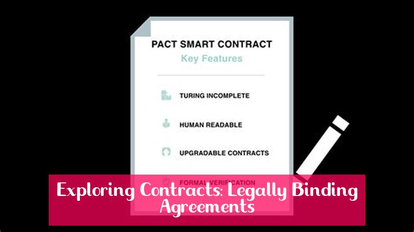Exploring Contracts: Legally Binding Agreements