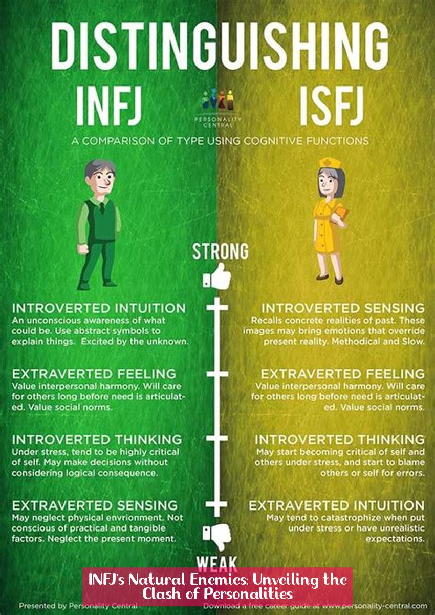 INFJ's Natural Enemies: Unveiling the Clash of Personalities
