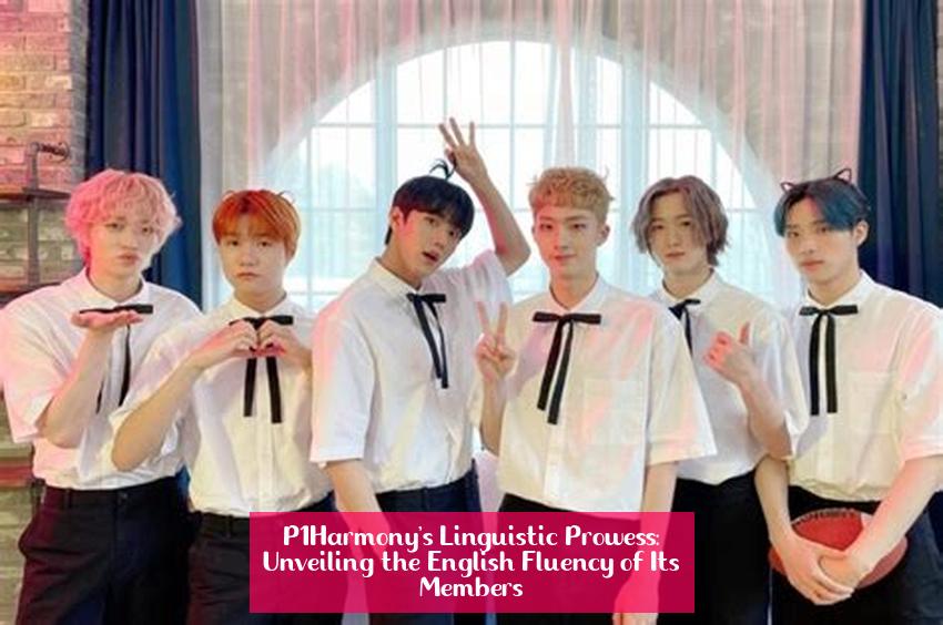 P1Harmony's Linguistic Prowess: Unveiling the English Fluency of Its Members