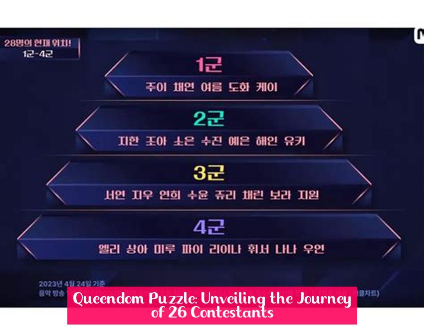 Queendom Puzzle: Unveiling the Journey of 26 Contestants