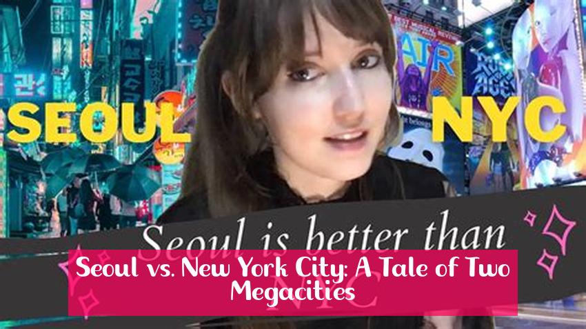 Seoul vs. New York City: A Tale of Two Megacities