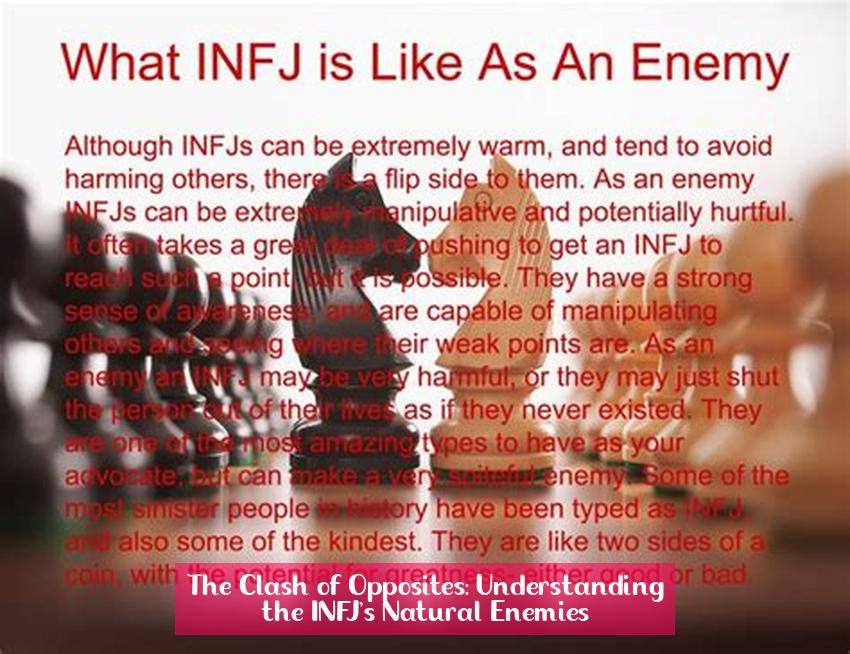 The Clash of Opposites: Understanding the INFJ's Natural Enemies