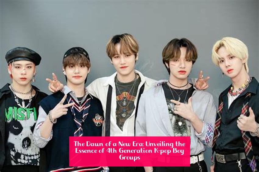 The Dawn of a New Era: Unveiling the Essence of 4th Generation K-pop Boy Groups