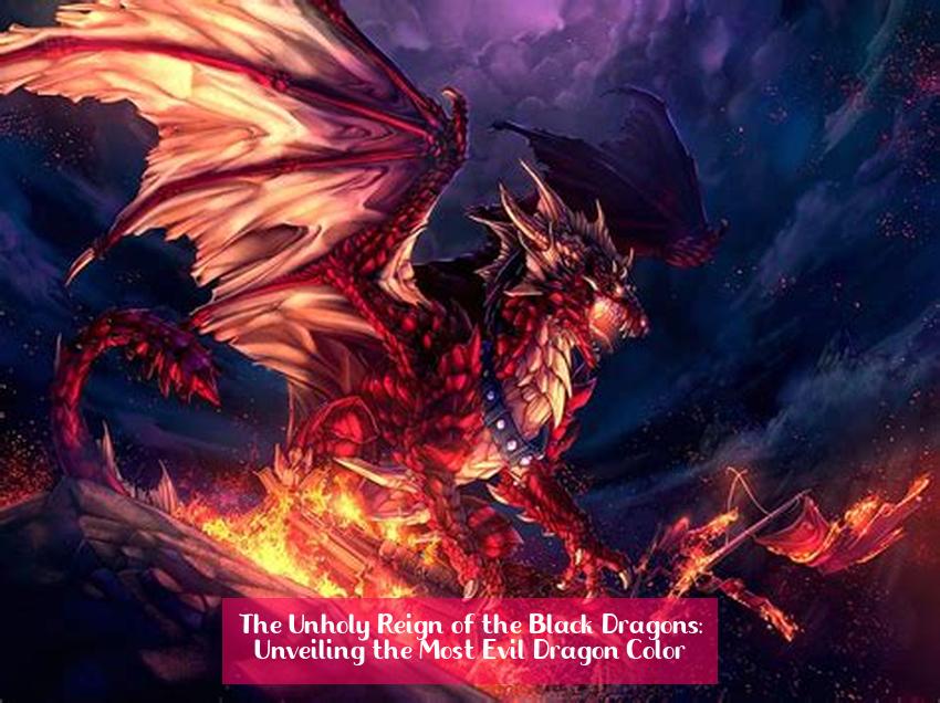 The Unholy Reign of the Black Dragons: Unveiling the Most Evil Dragon Color