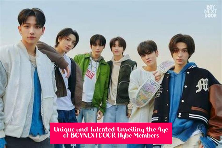 Unique and Talented: Unveiling the Age of BOYNEXTDOOR Hybe Members