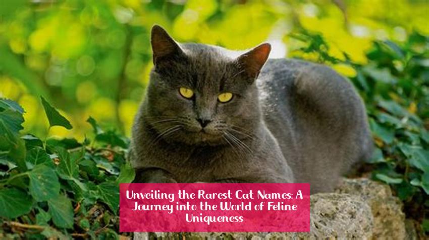 Unveiling the Rarest Cat Names: A Journey into the World of Feline Uniqueness