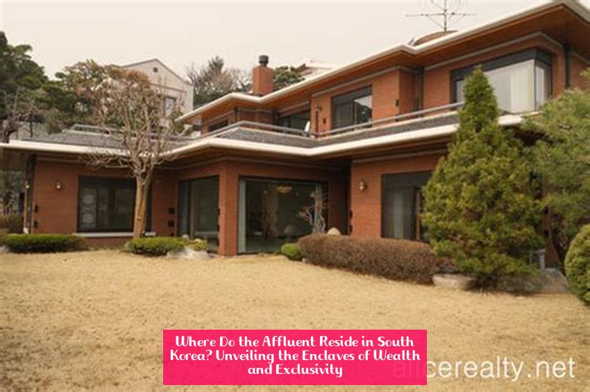 Where Do the Affluent Reside in South Korea? Unveiling the Enclaves of Wealth and Exclusivity