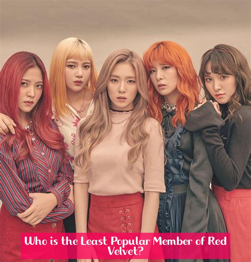 Who is the Least Popular Member of Red Velvet?
