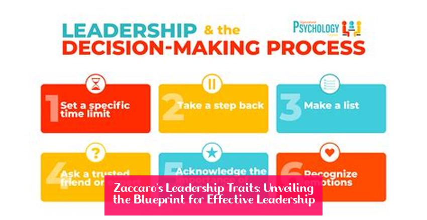 Zaccaro's Leadership Traits: Unveiling the Blueprint for Effective Leadership
